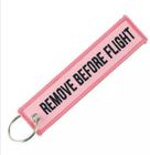 Aviation tag - remove before flight (pink)
